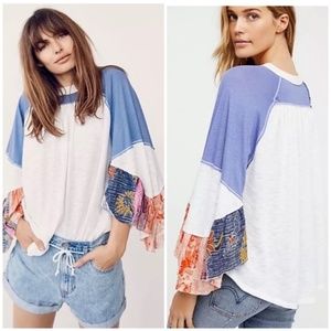 WE THE FREE colorblock Friday Fever thermal top